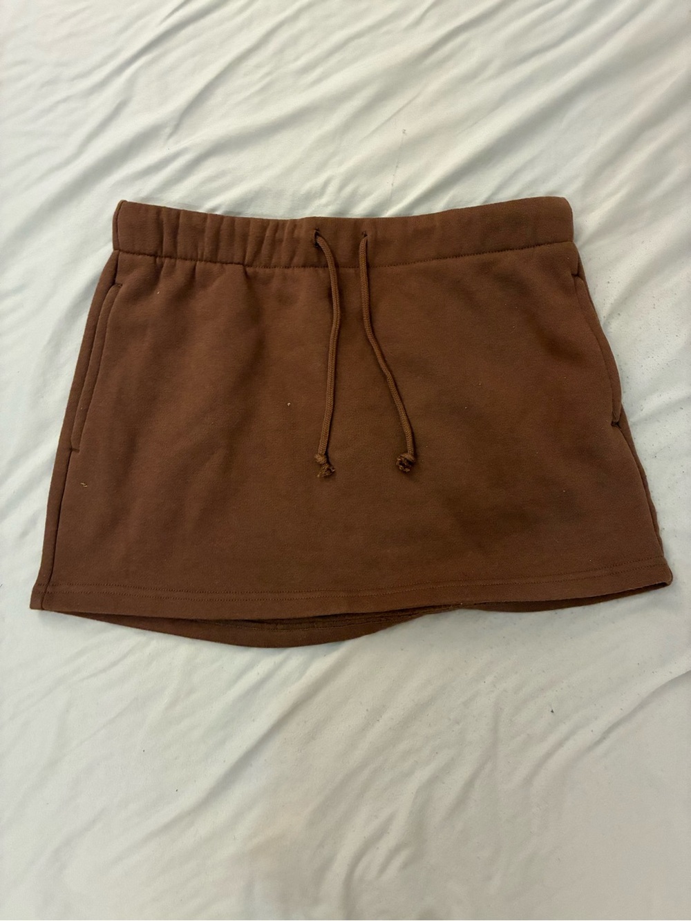 PacSun Brown Drawstring Mini Skirt